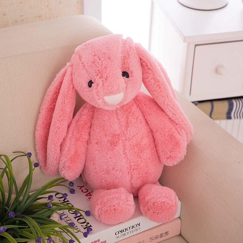 Peluche Lapin boule reversible rose Wins Holland A246 - Wins Holland