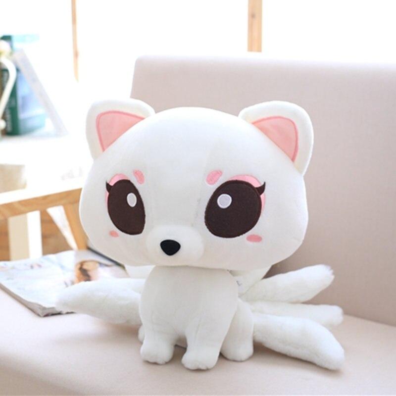 Peluche Kawaii Renard Blanc - Poisson Bulle